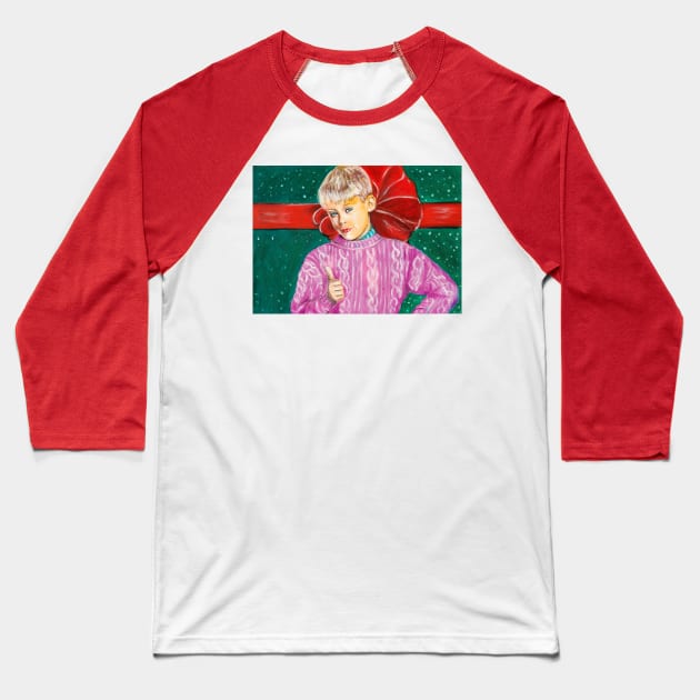 Macaulay Culkin Baseball T-Shirt by Svetlana Pelin